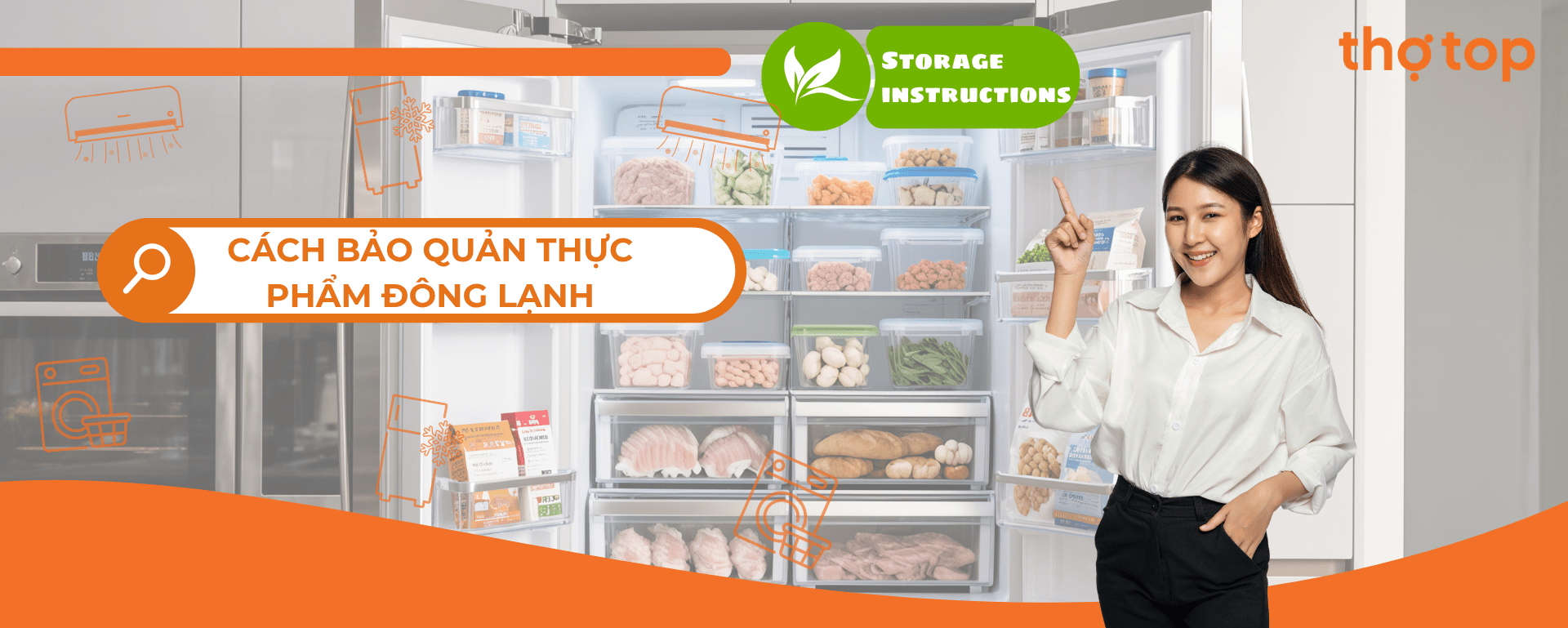 Cách bảo quản thực phẩm đông lạnh để tránh hư hỏng