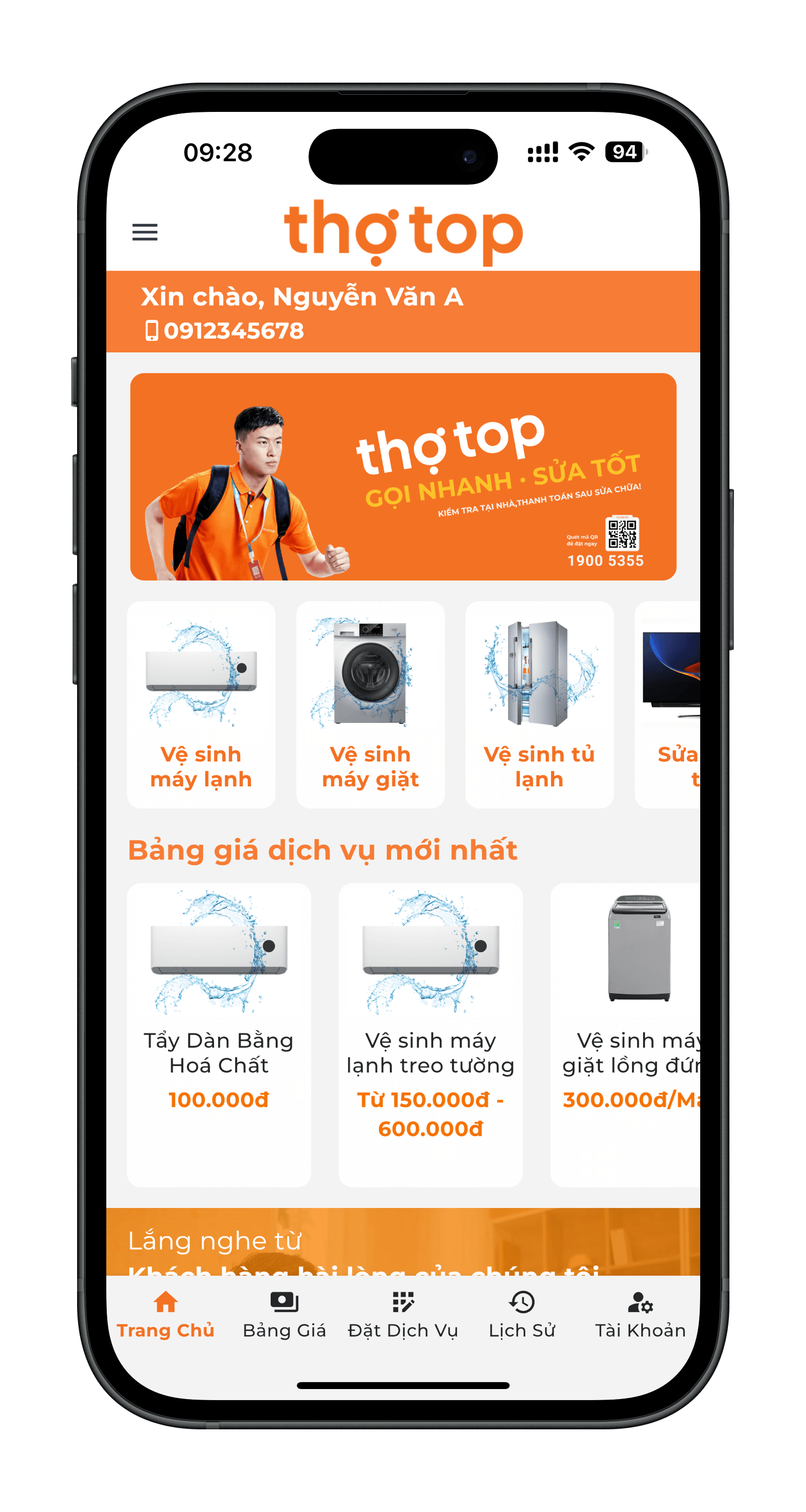 App Thợ Top